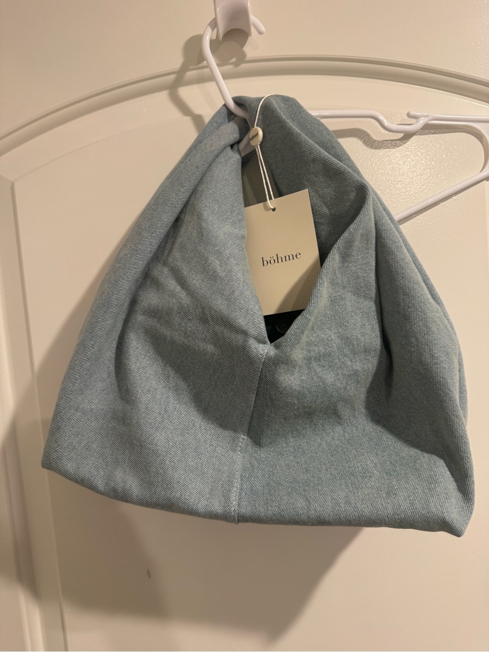 bohme Light Blue denim Hobo Bag
